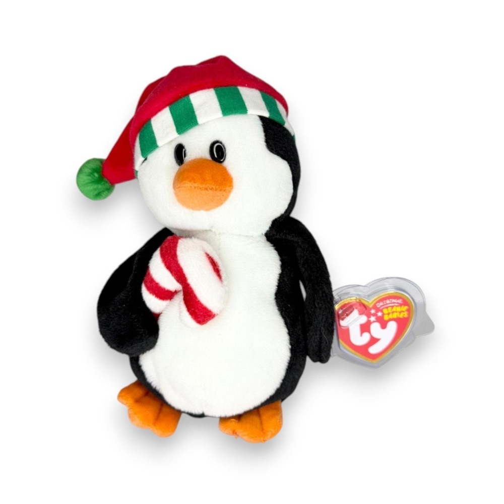 Sweetest the Penguin | Candy Cane Cutie | Mint Heart Tag TY Beanie Baby
